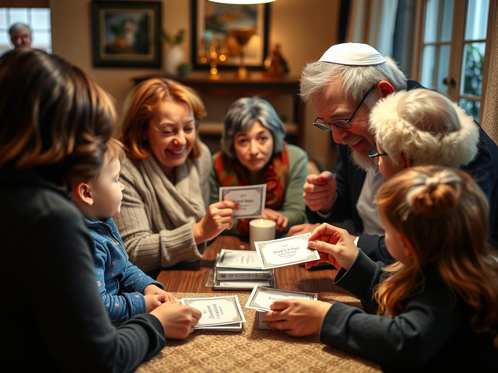 דורות שונים מחליפים ברכות לראש השנה בסביבה משפחתית חמה