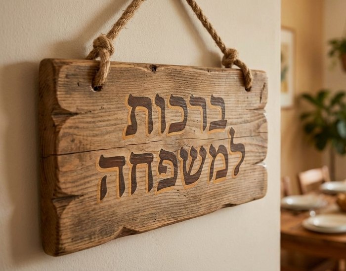 שלט ברכות למשפחה שלי
