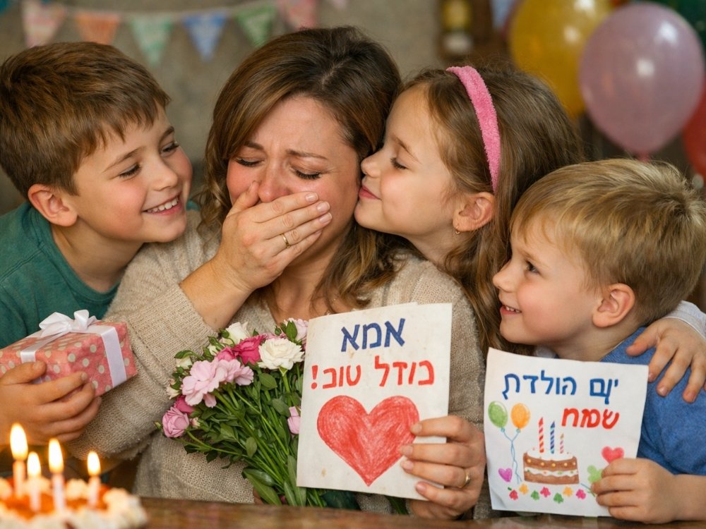 ברכה מרגשת עד דמעות לאמא ליום הולדת מהילדים