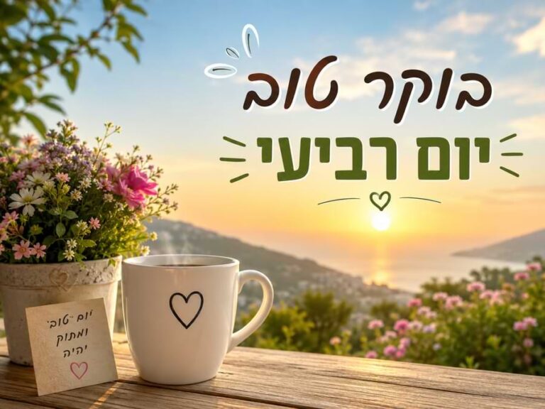 תמונה לבוקר טוב יום רביעי
