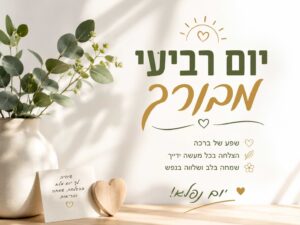 יום רביעי מבורך שפע ברכה